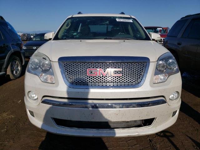 1GKKVTED1BJ380295 - 2011 GMC ACADIA DENALI WHITE photo 5