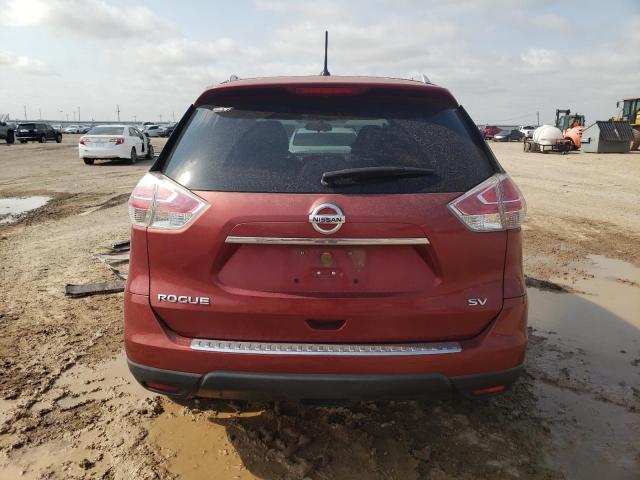 KNMAT2MT9FP582319 - 2015 NISSAN ROGUE S RED photo 6