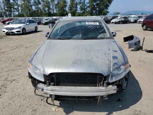 WAUDG78EX6A013067 - 2006 AUDI A4 3.2 QUATTRO SILVER photo 5