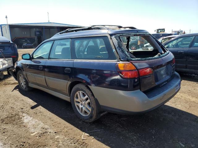 4S3BH675937650740 - 2003 SUBARU LEGACY OUTBACK AWP BLUE photo 2