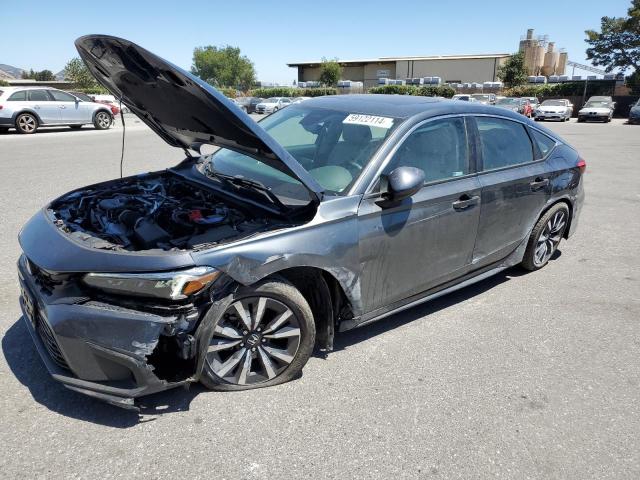 19XFL1H73NE006785 - 2022 HONDA CIVIC EXL ნაცრისფერი ფოტო 1