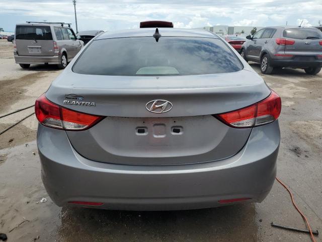 KMHDH4AE0BU095646 - 2011 HYUNDAI ELANTRA GLS GRAY photo 6