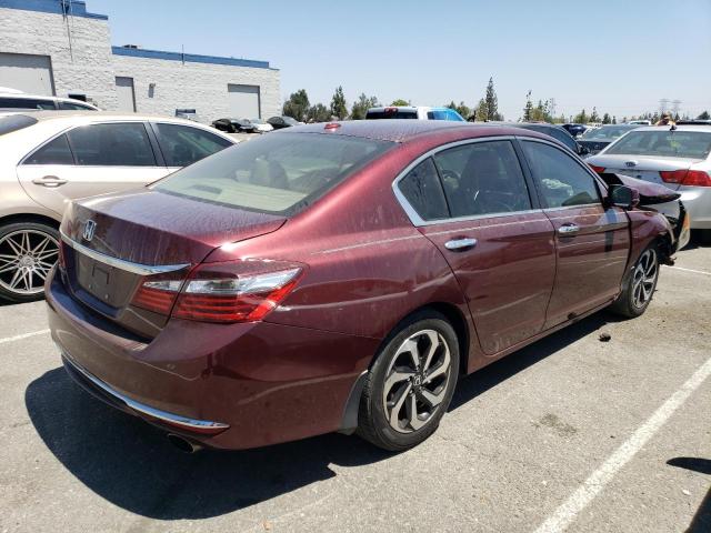 1HGCR2F80GA020699 - 2016 HONDA ACCORD EXL BURGUNDY photo 3