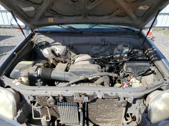 5TBRT3410YS043399 - 2000 TOYOTA TUNDRA ACCESS CAB ნაცრისფერი ფოტო 11