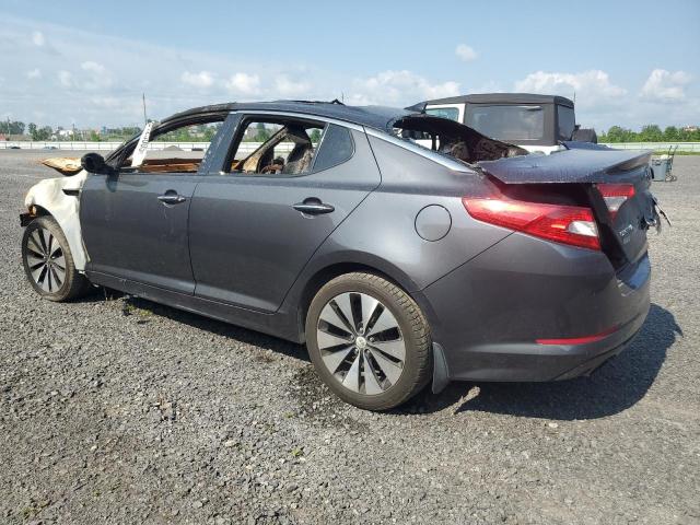 KNAGR4A67D5316418 - 2013 KIA OPTIMA SX GRAY photo 2