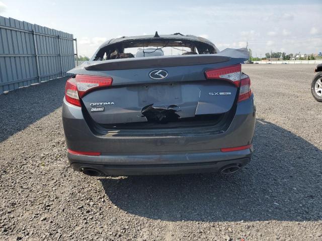 KNAGR4A67D5316418 - 2013 KIA OPTIMA SX GRAY photo 6