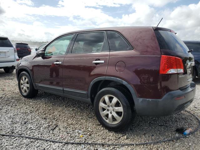 5XYKT3A19BG036128 - 2011 KIA SORENTO BASE BURGUNDY photo 2