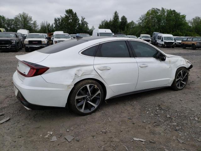 5NPEJ4J20MH133084 - 2021 HYUNDAI SONATA SEL PLUS WHITE photo 3