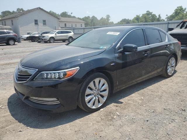 JH4KC2F99HC000055 - 2017 ACURA RLX SPORT HYBRID ADVANCE BLACK photo 1