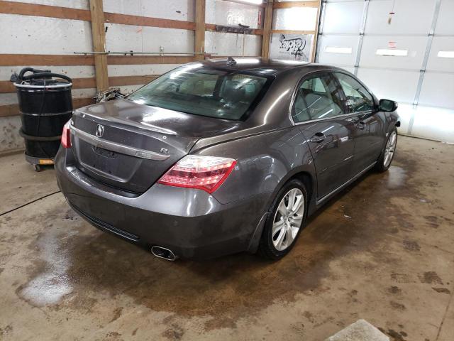 JH4KB26669C001898 - 2009 ACURA RL GRAY photo 4