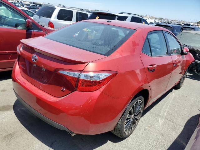 5YFBURHE8FP353778 - 2015 TOYOTA COROLLA L RED photo 3