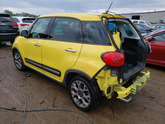 ZFBCFADHXEZ021431 - 2014 FIAT 500L TREKKING YELLOW photo 2