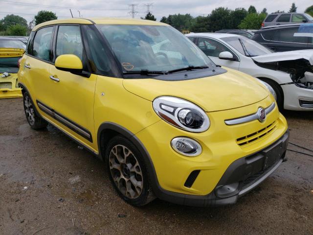 ZFBCFADHXEZ021431 - 2014 FIAT 500L TREKKING YELLOW photo 4