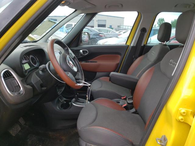 ZFBCFADHXEZ021431 - 2014 FIAT 500L TREKKING YELLOW photo 7