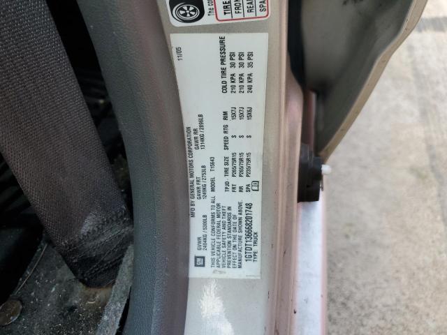 1GTDT136668201748 - 2006 GMC CANYON SILVER photo 12