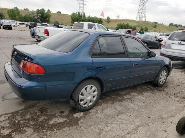 2T1BR12EX1C444989 - 2001 TOYOTA COROLLA CE BLUE photo 3