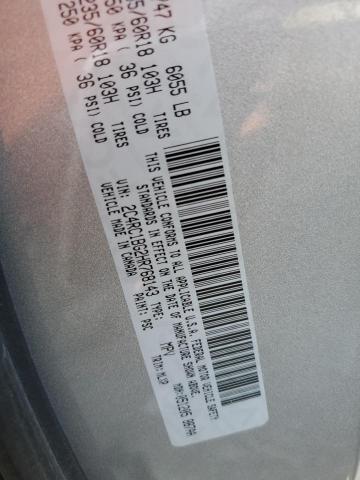 2C4RC1BG2HR768143 - 2017 CHRYSLER PACIFICA TOURING L Արծաթագույն լուսանկար 13