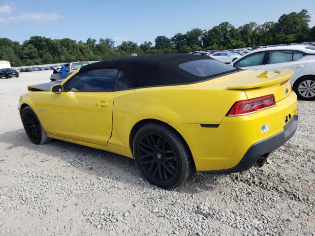 2G1FC3D39E9246056 - 2014 CHEVROLET CAMARO LT YELLOW photo 2