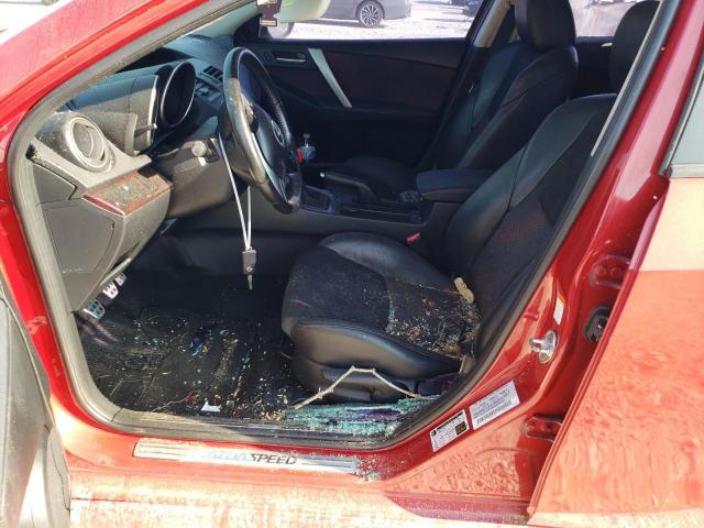 JM1BL1H33A1188982 - 2010 MAZDA SPEED 3 წითელი ფოტო 7