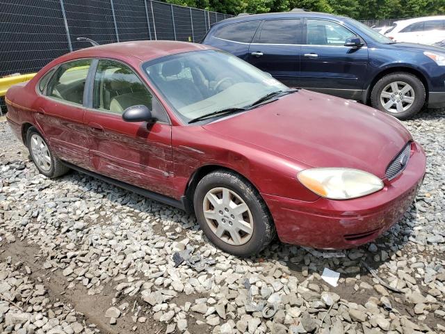 1FAHP53U27A173734 - 2007 FORD TAURUS SE BURGUNDY photo 4