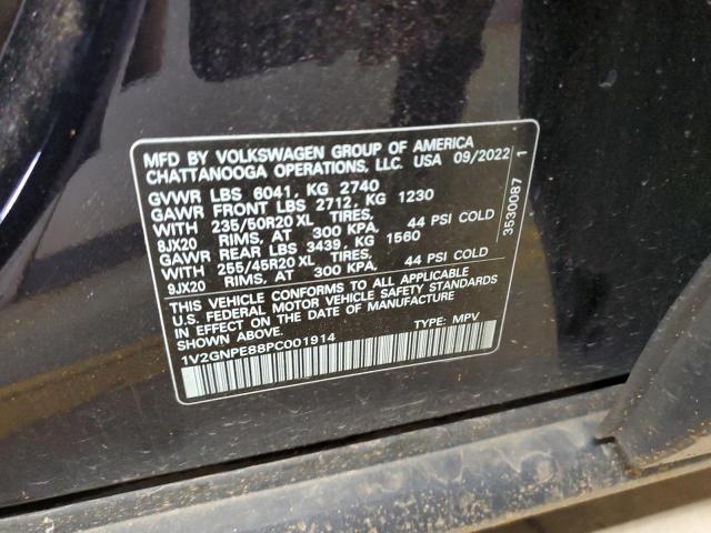 1V2GNPE88PC001914 - 2023 VOLKSWAGEN ID.4 PRO S 黑色 照片 14