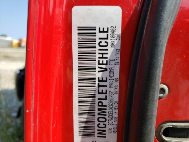 3C7WDKELXCG306767 - 2012 DODGE RAM 4500 ST RED photo 10