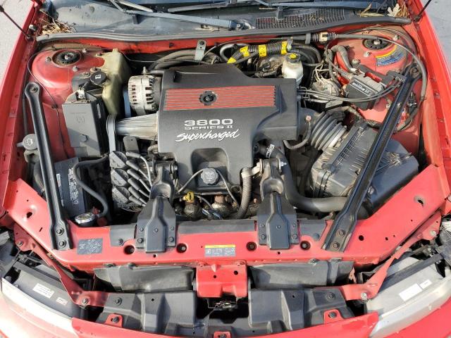 1G2WR12142F274124 - 2002 PONTIAC GRAND PRIX GTP RED photo 11