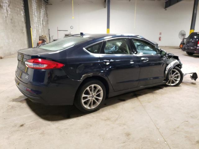 3FA6P0LU4LR134556 - 2020 FORD FUSION SE BLUE photo 3