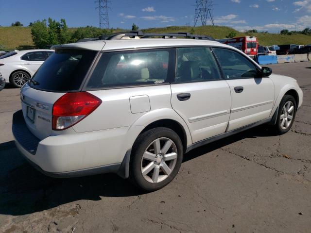 4S4BP61C487332747 - 2008 SUBARU OUTBACK 2.5I WHITE photo 3