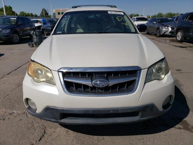 4S4BP61C487332747 - 2008 SUBARU OUTBACK 2.5I WHITE photo 5