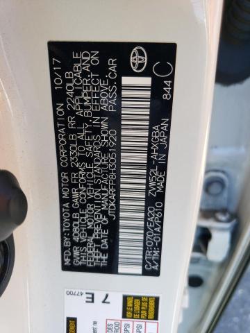 JTDKARFP8H3051920 - 2017 TOYOTA PRIUS PRIM 白色 照片 12