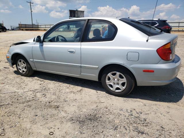 KMHCG35C45U334671 - 2005 HYUNDAI ACCENT GS BLUE photo 2