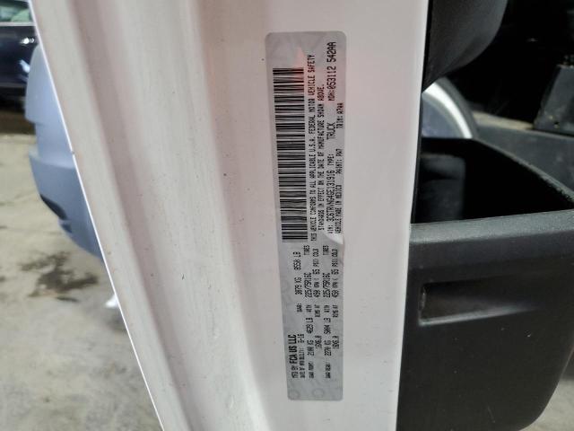 3C6TRVNG4GE131916 - 2016 RAM PROMASTER 1500 STANDARD WHITE photo 13