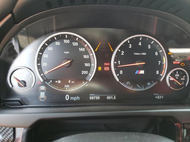 5YMKW8C58G0R43686 - 2016 BMW X6 M SILVER photo 9
