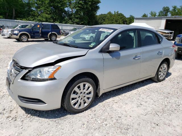 1N4AB7AP9EN853466 - 2014 NISSAN SENTRA S SILVER photo 1