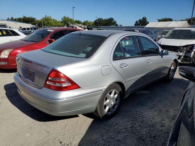 WDBRF61J11F081636 - 2001 MERCEDES-BENZ C 240 SILVER photo 3