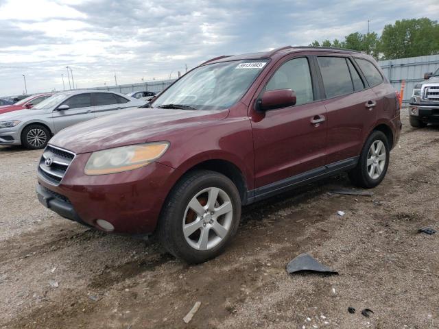 5NMSH73E08H225855 - 2008 HYUNDAI SANTA FE SE MAROON photo 1