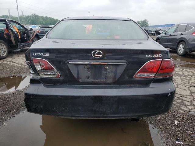 JTHBA30G955133062 - 2005 LEXUS ES 330 შავი ფოტო 6