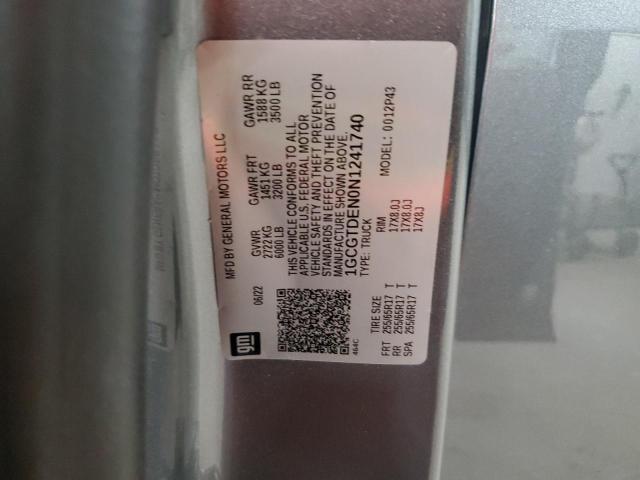 1GCGTDEN0N1241740 - 2022 CHEVROLET COLORADO Z71 GRAY photo 12