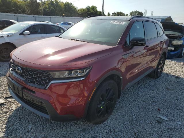 5XYRLDLC5MG068791 - 2021 KIA SORENTO S BURGUNDY photo 2