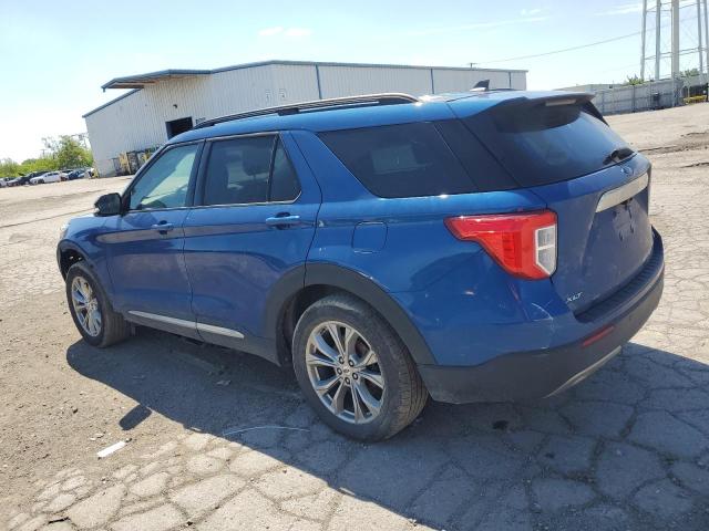 1FMSK8DH8MGA92730 - 2021 FORD EXPLORER XLT ლურჯი ფოტო 2