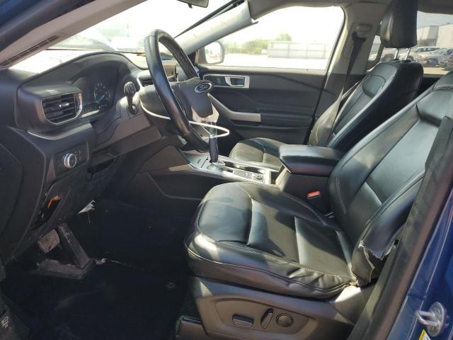 1FMSK8DH8MGA92730 - 2021 FORD EXPLORER XLT ლურჯი ფოტო 7