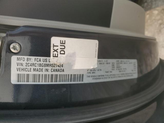 2C4RC1BG8MR527424 - 2021 CHRYSLER PACIFICA TOURING L ნაცრისფერი ფოტო 13