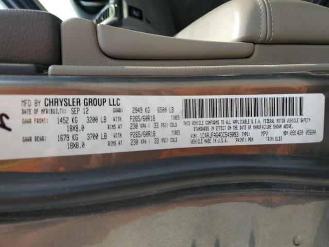 1C4RJFAG4DC549093 - 2013 JEEP GRAND CHER LAREDO GRAY photo 12