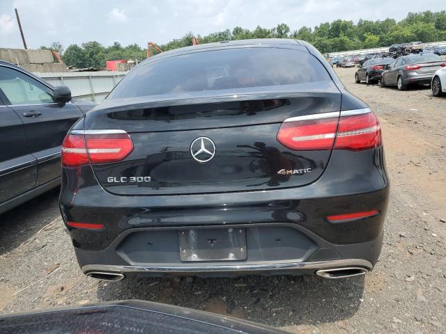 WDC0J4KBXJF385921 - 2018 MERCEDES-BENZ GLC COUPE 300 4MATIC BLACK photo 6