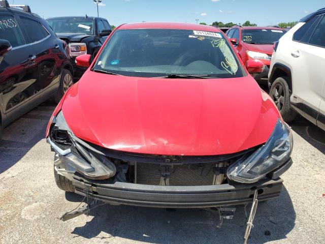 3N1AB7APXKY379572 - 2019 NISSAN SENTRA S RED photo 5