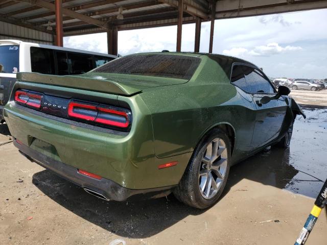 2C3CDZJG9MH651148 - 2021 DODGE CHALLENGER GT GREEN photo 3