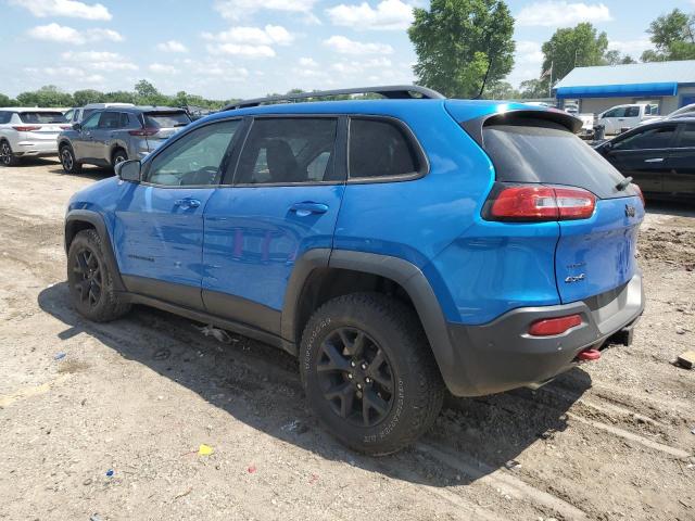 1C4PJMBX0JD562021 - 2018 JEEP CHEROKEE TRAILHAWK BLUE photo 2