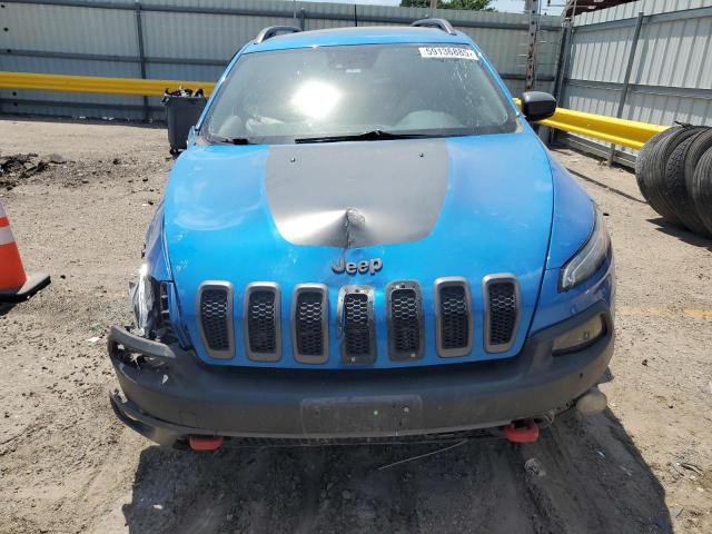 1C4PJMBX0JD562021 - 2018 JEEP CHEROKEE TRAILHAWK BLUE photo 5
