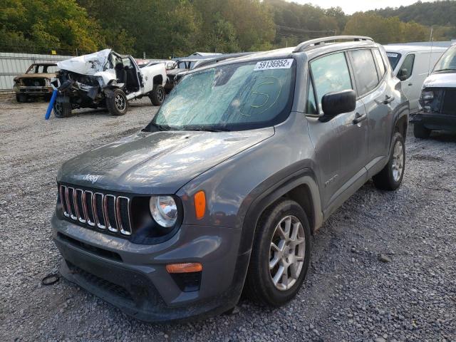 ZACNJDAB7MPM49909 - 2021 JEEP RENEGADE SPORT Մոխրագույն լուսանկար 2